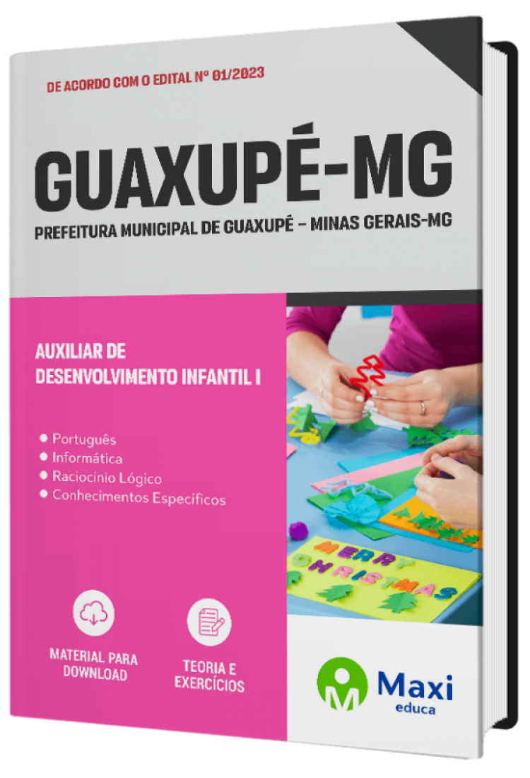 - Apostila Prefeitura de Guaxupé -MG - 2023 Auxiliar de Desenvolvimento Infantil I