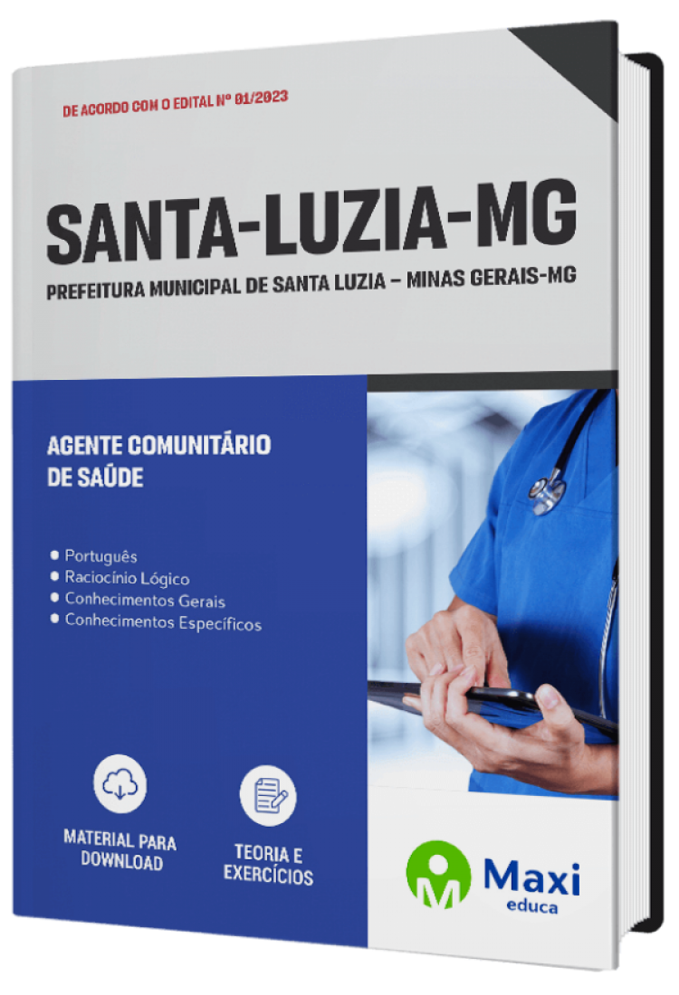 - Apostila Prefeitura de Santa Luzia - MG - 2023 Agente Comunitário de Saúde