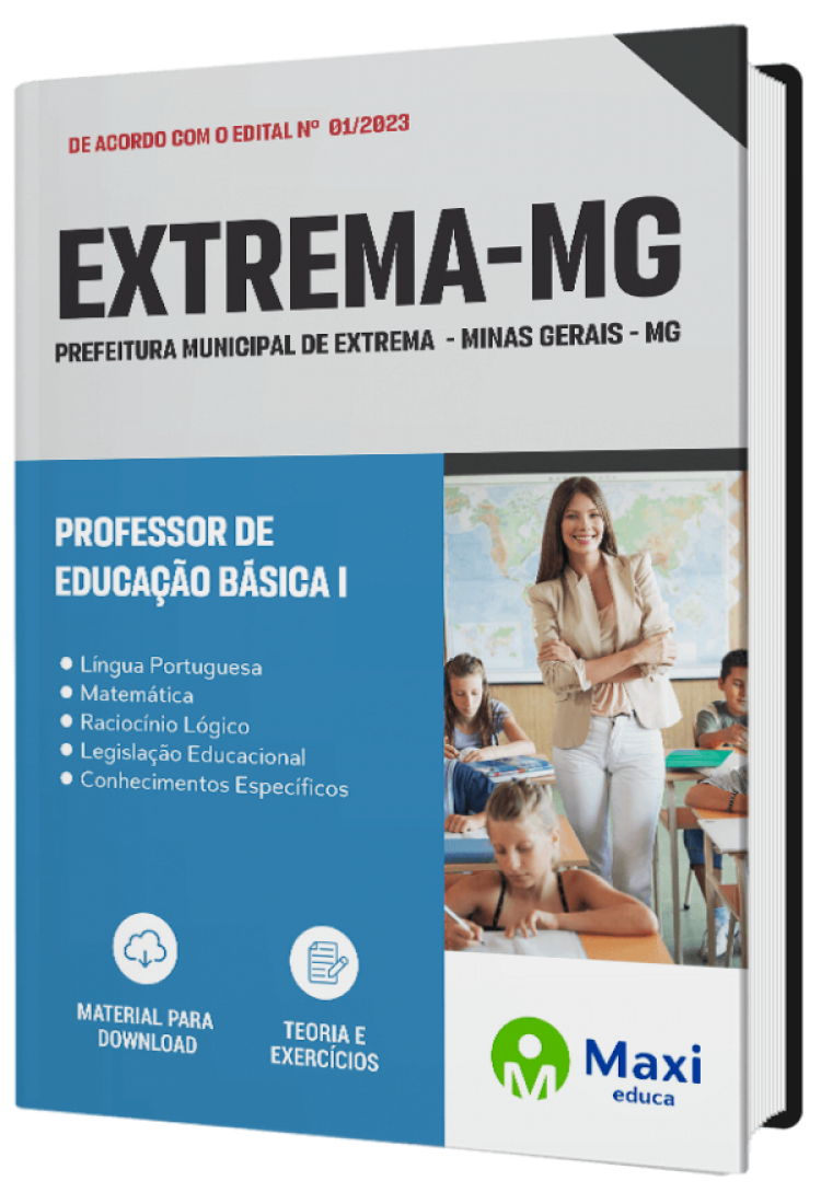 - Apostila Prefeitura de Extrema - MG - 2023 Professor de Educação Básica I