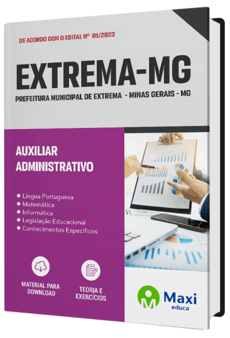 - Apostila Prefeitura de Extrema - MG - 2023 Auxiliar Administrativo