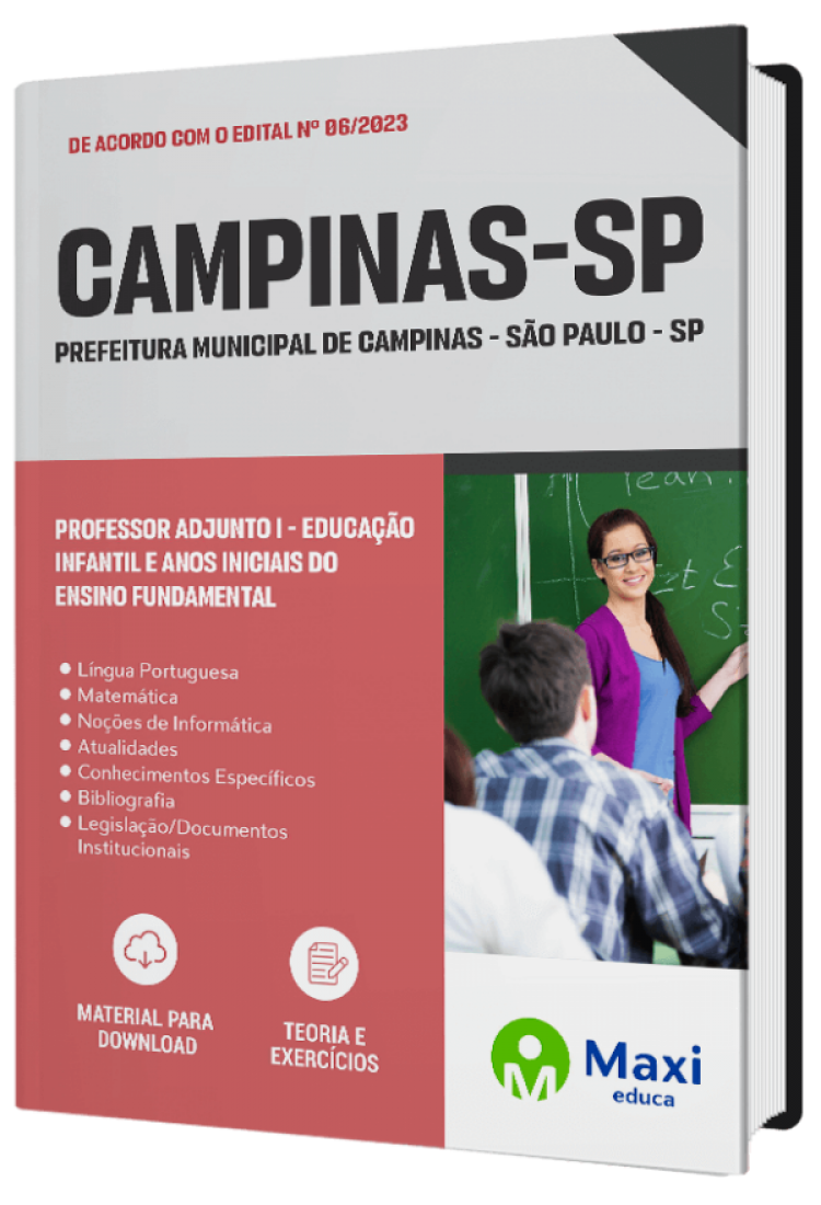 - Apostila Prefeitura de Campinas - SP - 2023 Professor Adjunto I - Educação Infantil e Anos Iniciais do Ensino Fundamental
