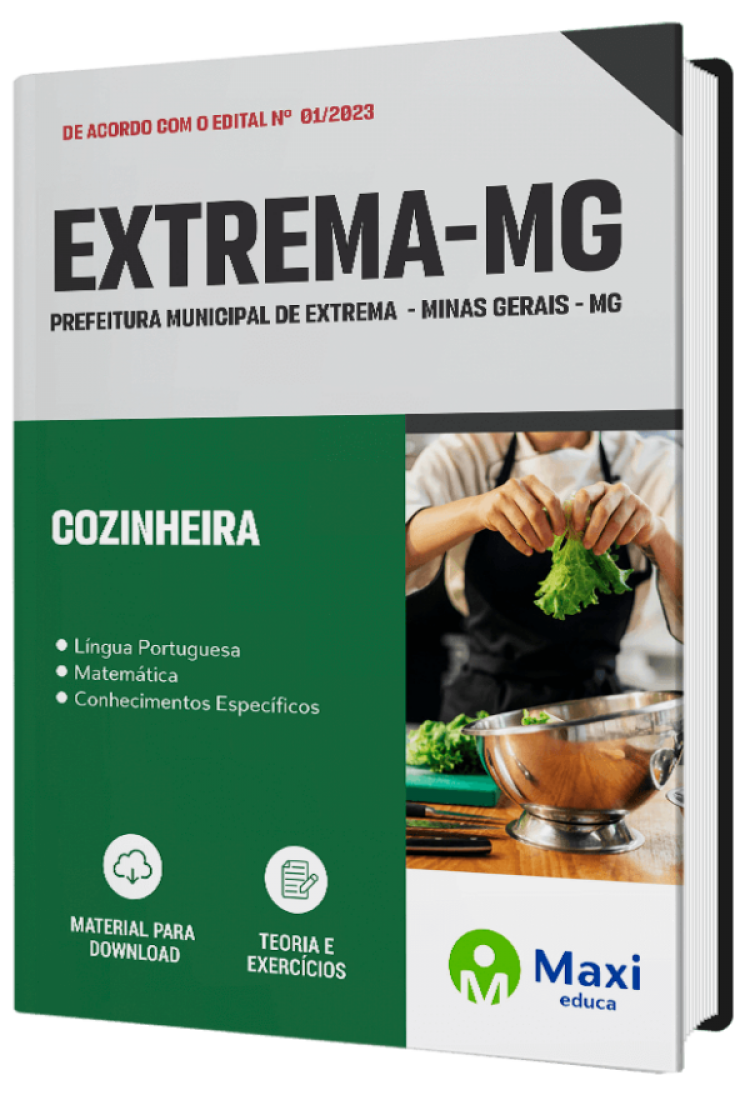 - Apostila Prefeitura de Extrema - MG - 2023 Cozinheira