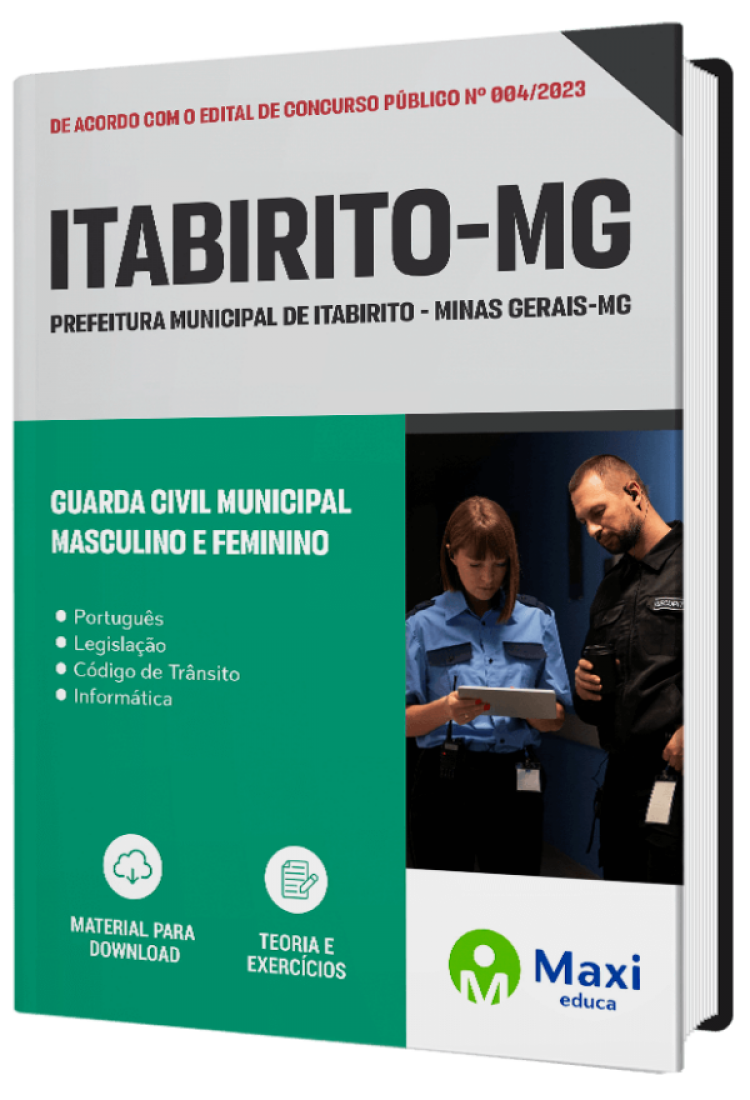 - Apostila Prefeitura de Itabirito - MG - 2023 Guarda Civil Municipal Masculino e Feminino
