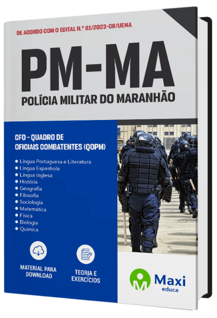 - Apostila PM-MA - 2023 CFO - Quadro de Oficiais Combatentes (QOPM)