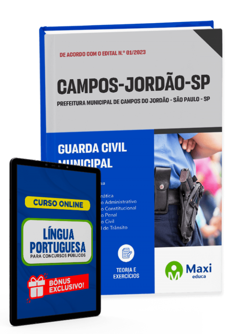 - Apostila Prefeitura de Campos do Jordão - SP - 2023 Guarda Civil Municipal