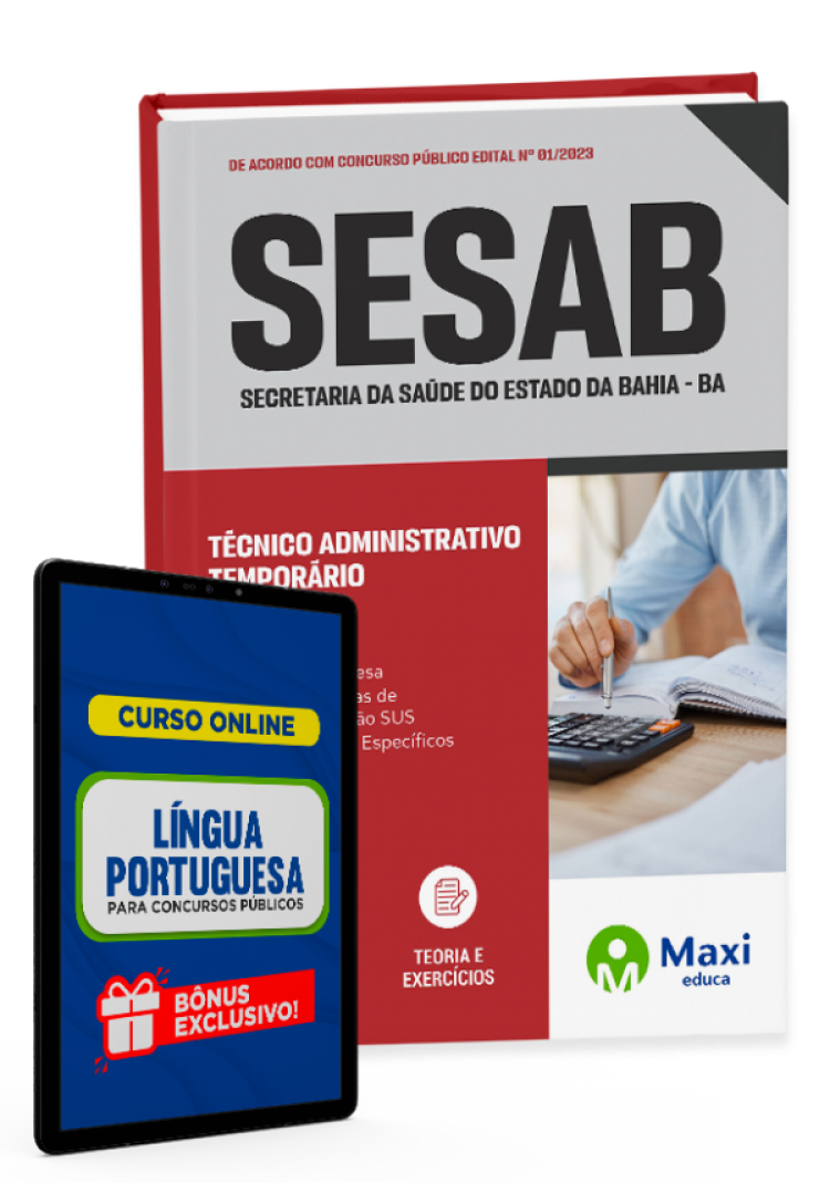 - Apostila SESAB - 2023 Técnico Administrativo Temporário - Serviços Administrativos