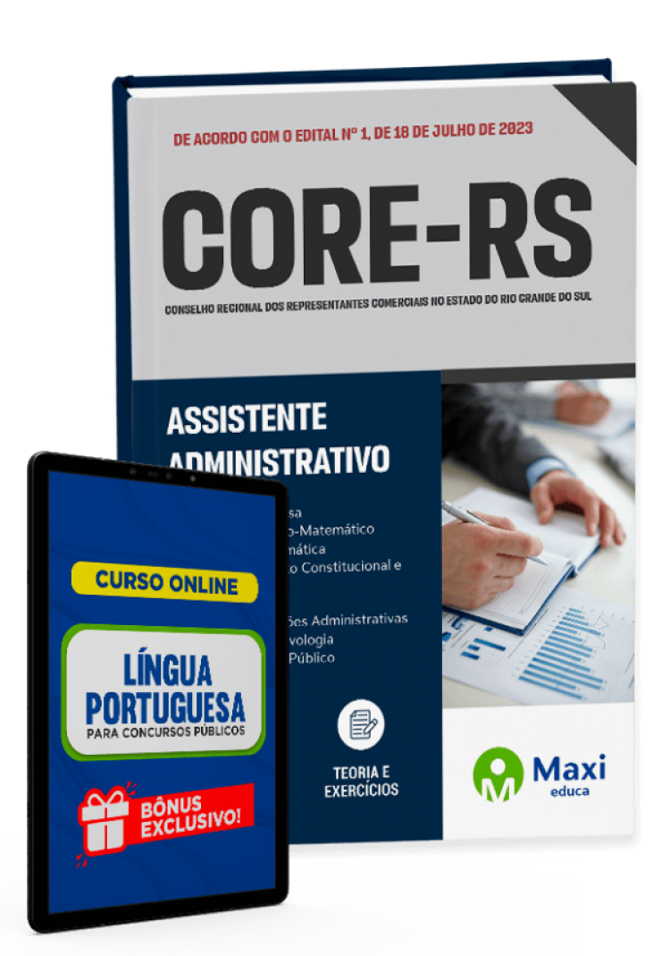 - Apostila CORE-RS - 2023 Assistente administrativo