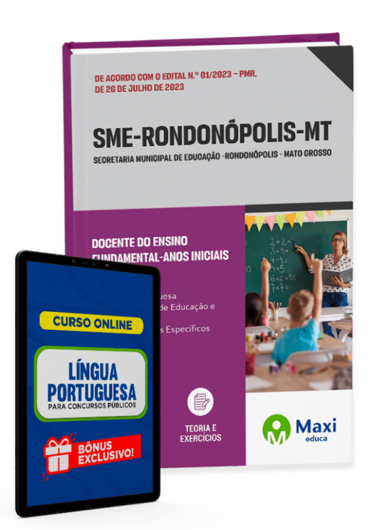 - Apostila SME Rondonópolis -MT - 2023 Docente do Ensino Fundamental-anos iniciais