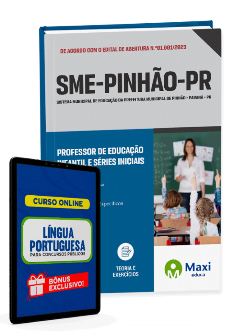 - Apostila SME Pinhão - PR - 2023 Professor de Educação Infantil e Séries Iniciais