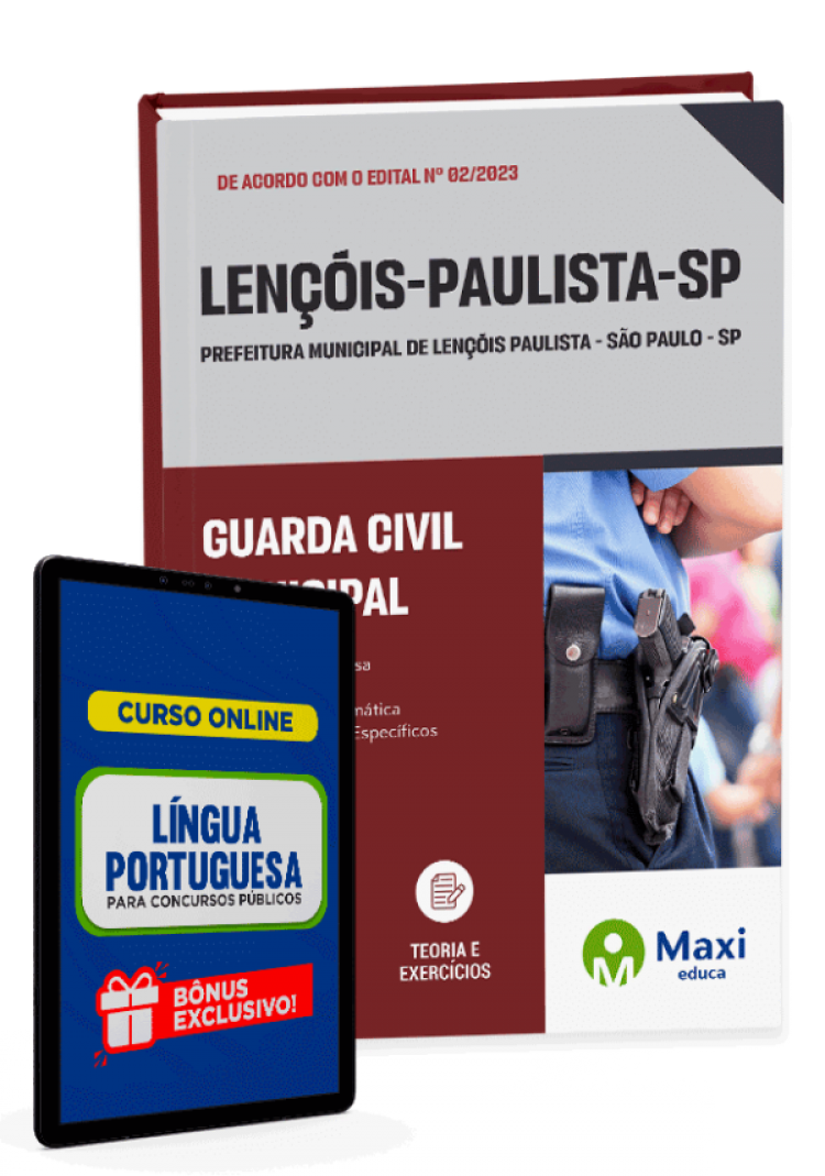 - Apostila Prefeitura de Lençóis Paulista - SP - 2023 Guarda Civil Municipal