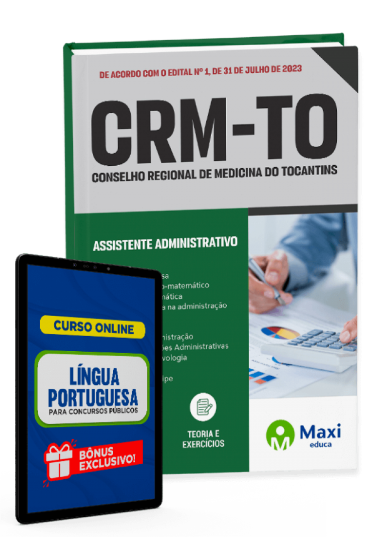 - Apostila CRM-TO - 2023 Assistente Administrativo