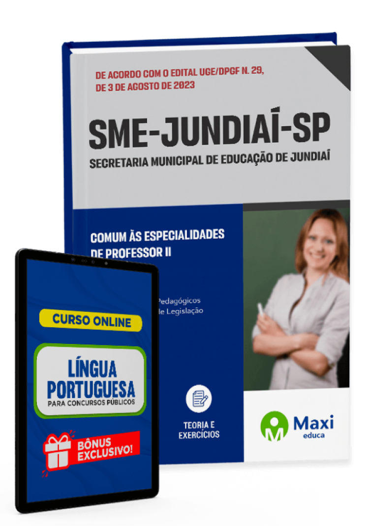 - Apostila SME Jundiaí - SP - 2023 Comum às especialidades de Professor II