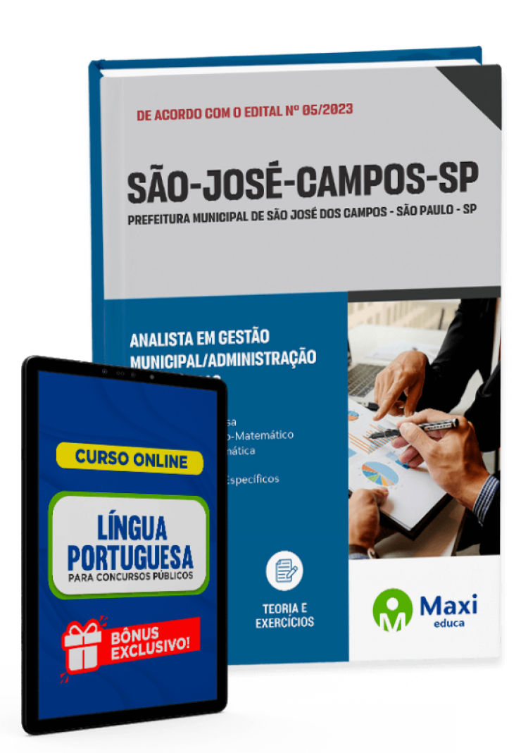 - Apostila Prefeitura de São José dos Campos - SP - 2023 Analista em Gestão Municipal/Administração de empresas