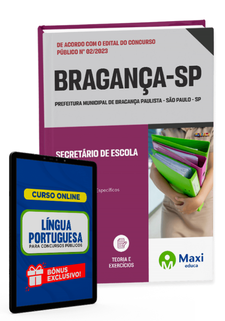 - Apostila Prefeitura de Bragança Paulista - SP - 2023 Secretário de Escola