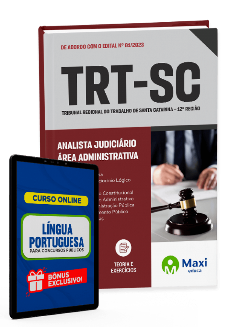 - Apostila TRT-SC - 2023 Analista Judiciário - Área Administrativa