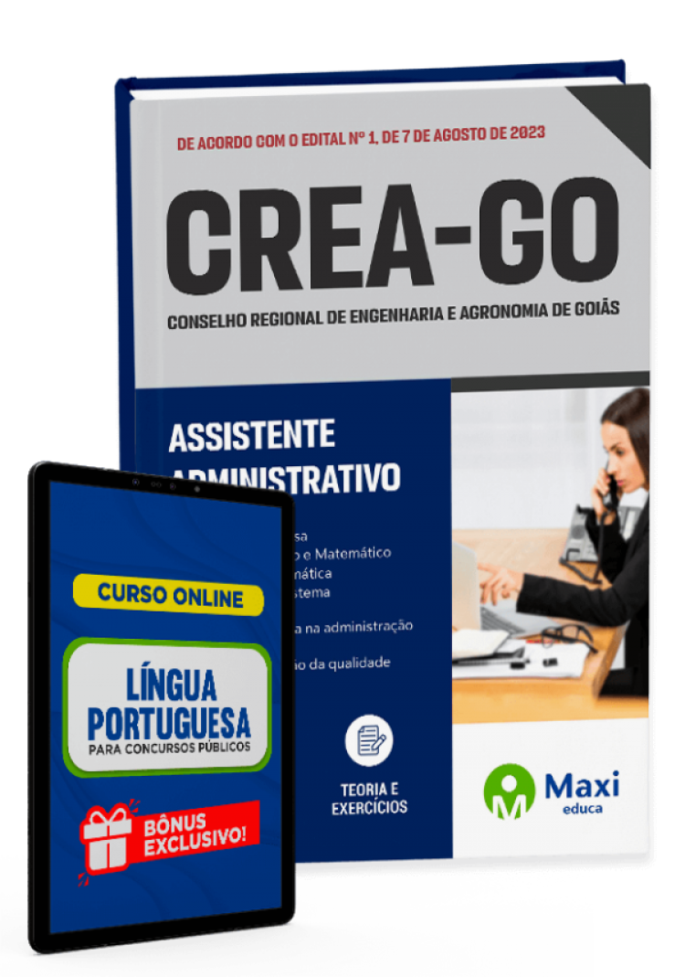 - Apostila CREA GO - 2023 Assistente Administrativo