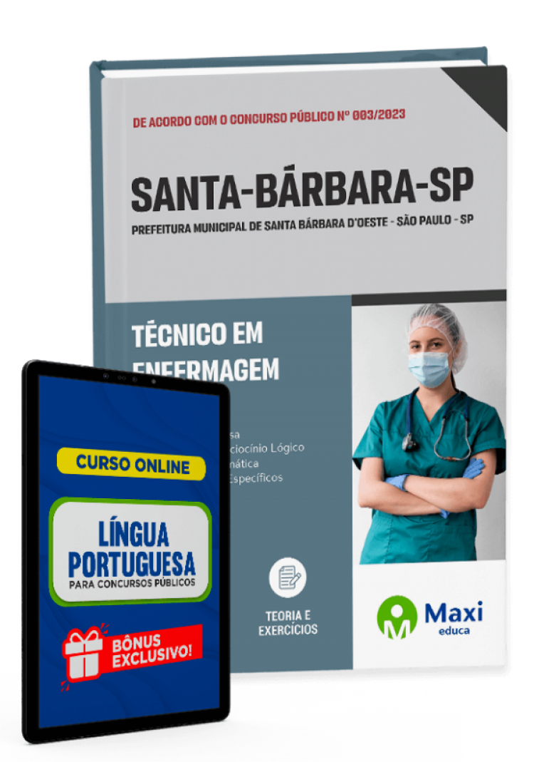 - Apostila Prefeitura de Santa Bárbara d’Oeste - SP - 2023 Agente de Administração e Agente de Administração Escolar