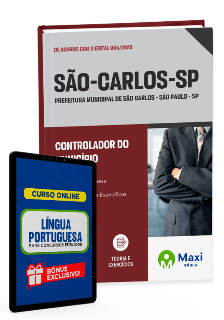 - Apostila Prefeitura de São Carlos - SP - 2023 Controlador do Município