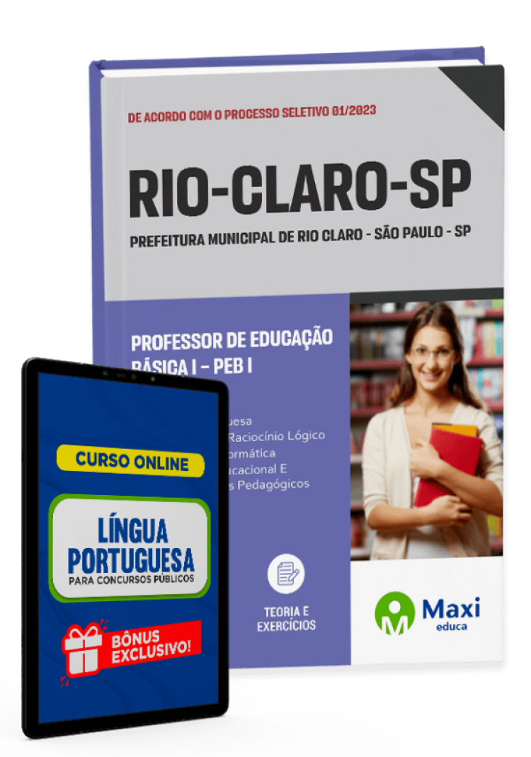 - Apostila Prefeitura de Rio Claro - SP - 2023 Professor de Educação Básica I – PEB I