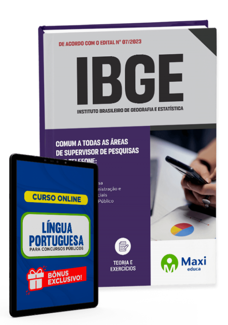 - Apostila IBGE - 2023 Comum a todas as áreas de Supervisor de Pesquisas por Telefone: Geral, Suporte Gerencial e Tecnologia de Informação e Comunicação