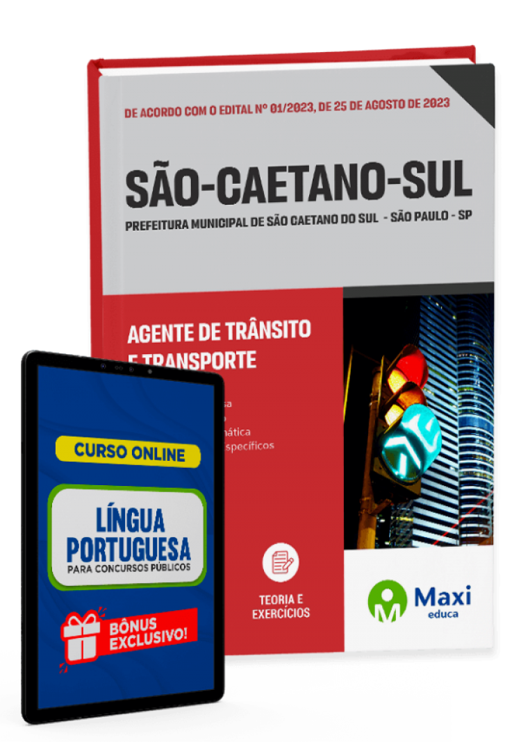 - Apostila Prefeitura de São Caetano do Sul - SP - 2023 Agente de Trânsito e Transporte