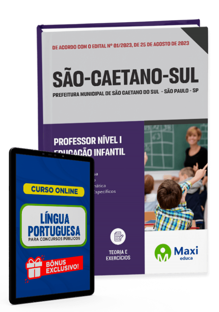 - Apostila Prefeitura de São Caetano do Sul - SP - 2023 Professor Nível I - Educação Infantil