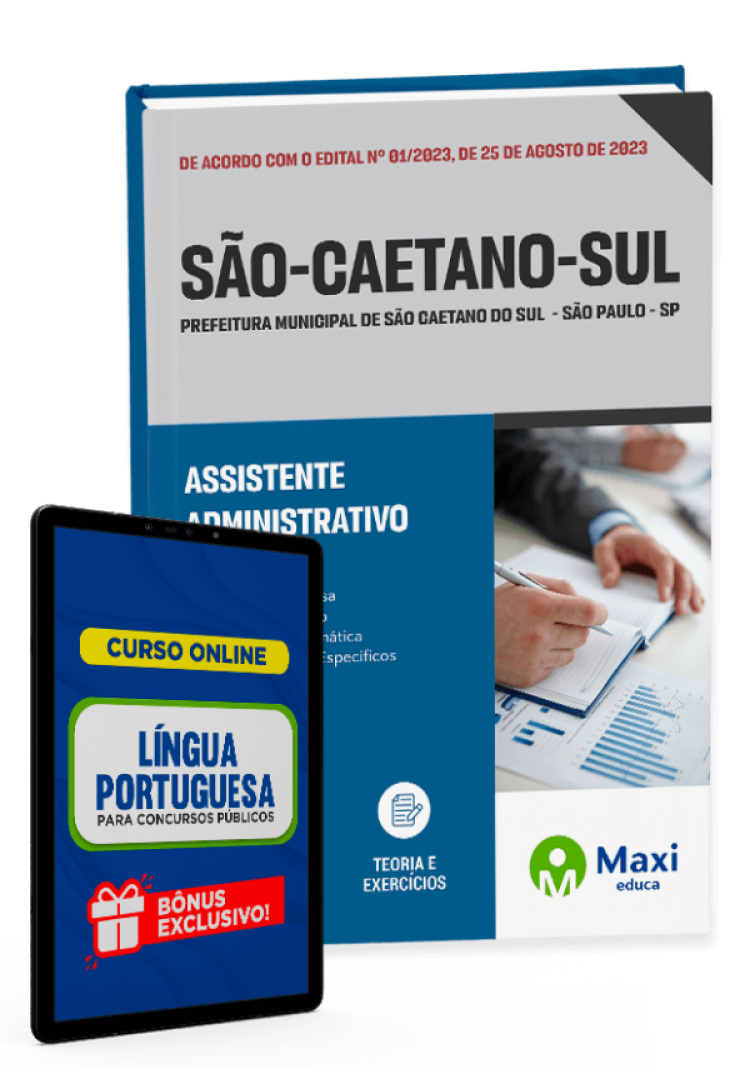 - Apostila Prefeitura de São Caetano do Sul - SP - 2023 Assistente Administrativo