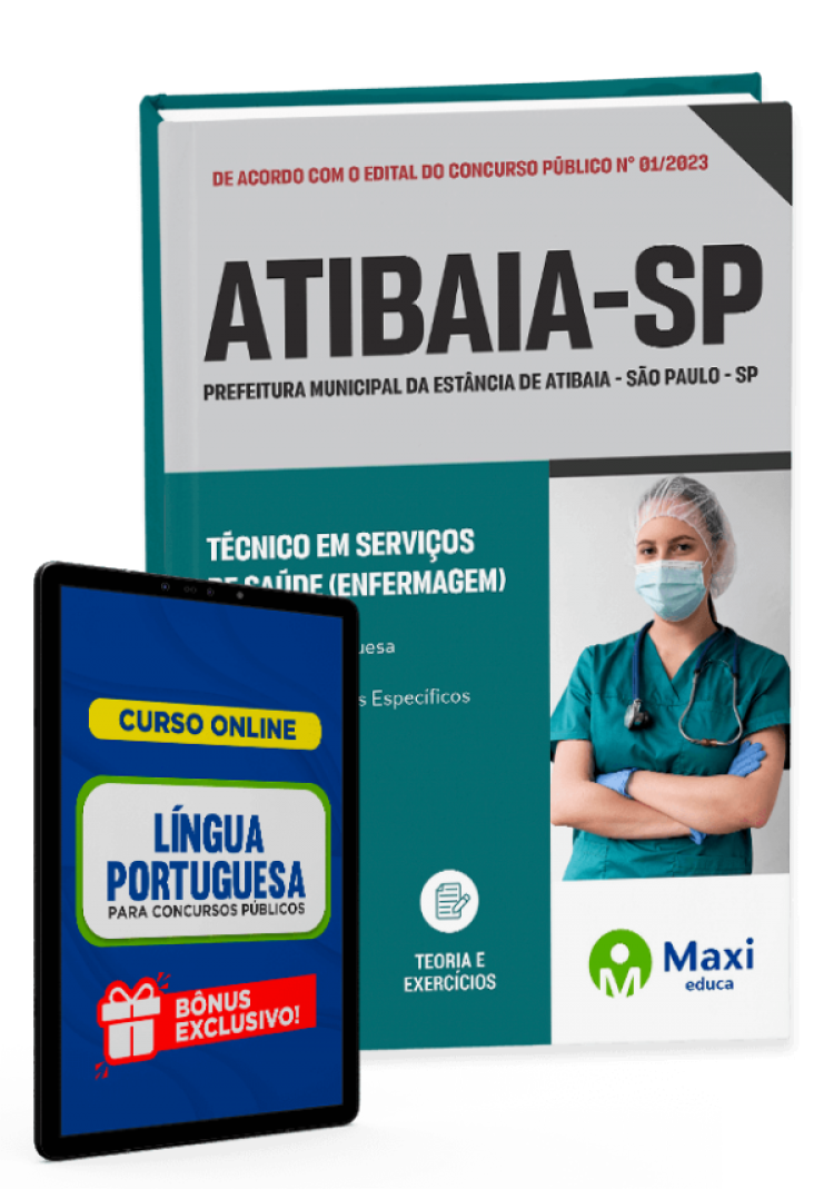 - Apostila Prefeitura da Estância de Atibaia - SP - 2023 Técnico em Serviços de Saúde (Enfermagem)