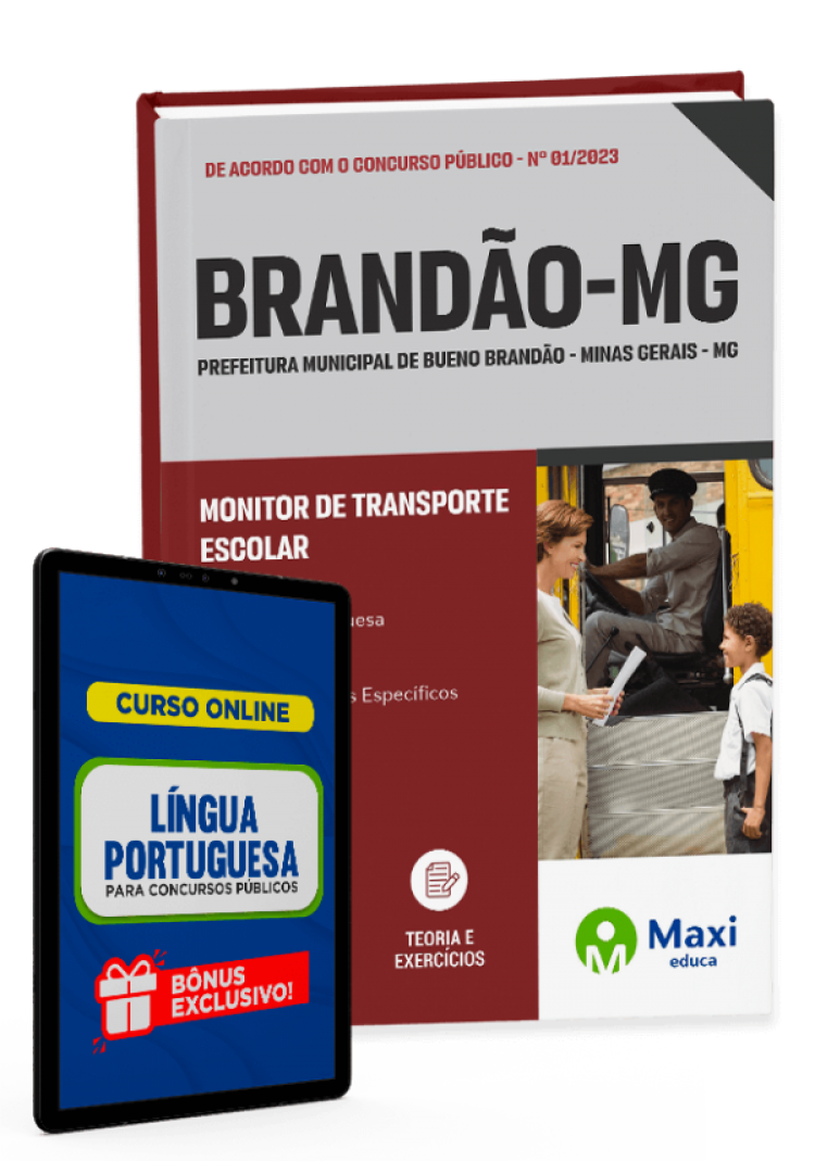 - Apostila Prefeitura de Bueno Brandão - MG - 2023 Monitor de Transporte Escolar