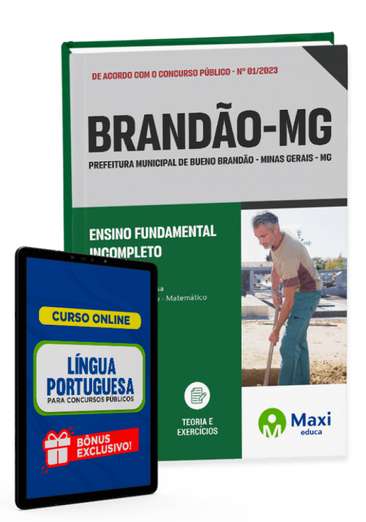 - Apostila Prefeitura de Bueno Brandão - MG - 2023 Comum aos Cargos de Ensino Fundamental Incompleto