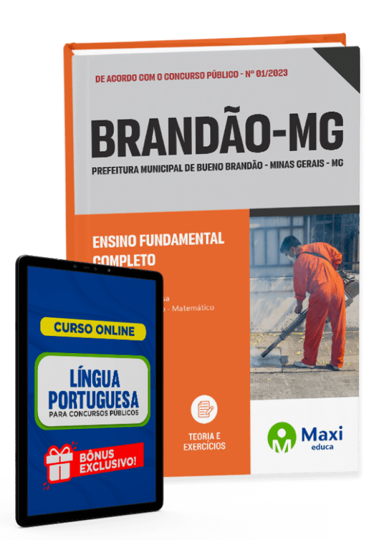 - Apostila Prefeitura de Bueno Brandão - MG - 2023 Comum aos Cargos de Ensino Fundamental Completo