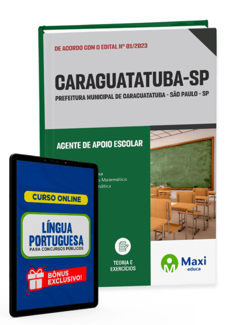 - Apostila Prefeitura de Caraguatatuba - SP - 2023 Agente de Apoio Escolar