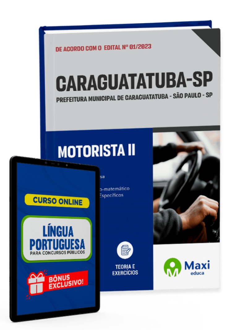 - Apostila Prefeitura de Caraguatatuba - SP - 2023 Motorista II