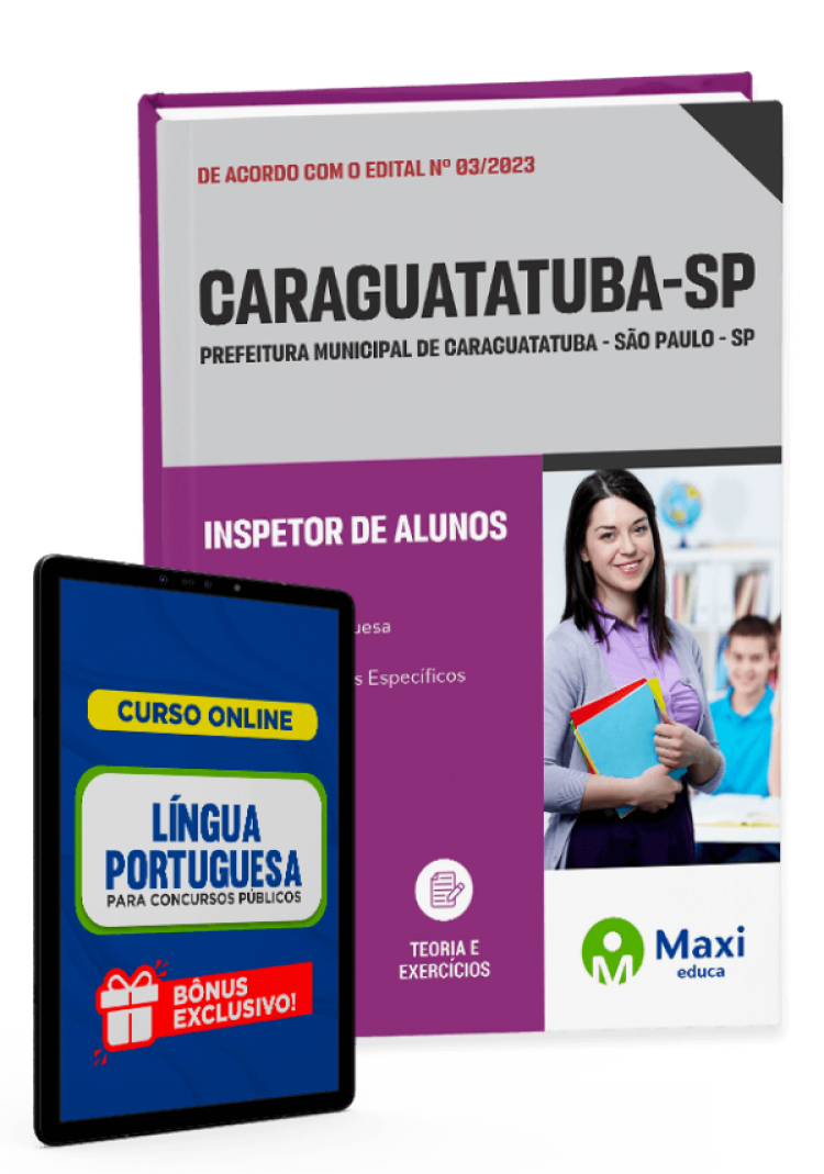 - Apostila Prefeitura de Caraguatatuba - SP - 2023 Inspetor de Alunos