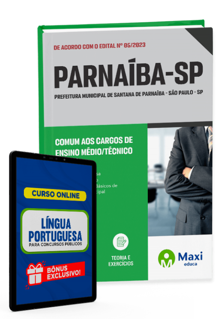 - Apostila Prefeitura de Santana de Parnaíba - SP - 2023 Comum aos cargos de Ensino Médio/Técnico