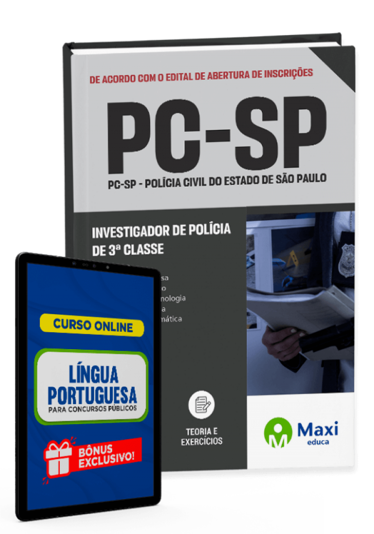 - Apostila PC-SP - 2023 Investigador de Polícia de 3ª classe