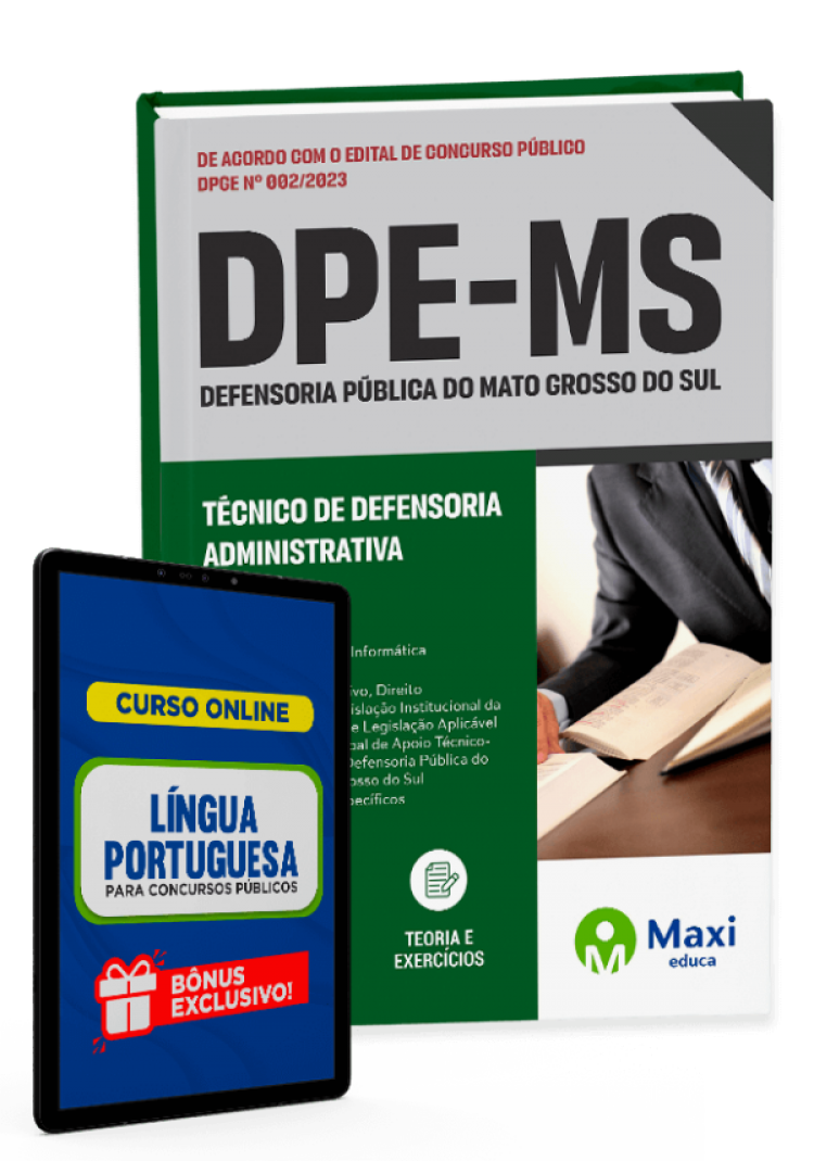 - Apostila DPE-MS - 2023 Técnico de Defensoria – Administrativa