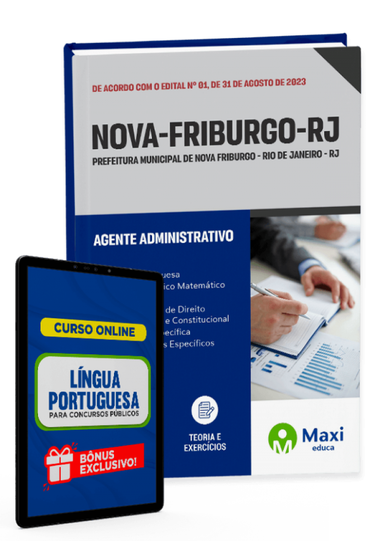 - Apostila Prefeitura de Nova Friburgo - RJ - 2023 Agente Administrativo