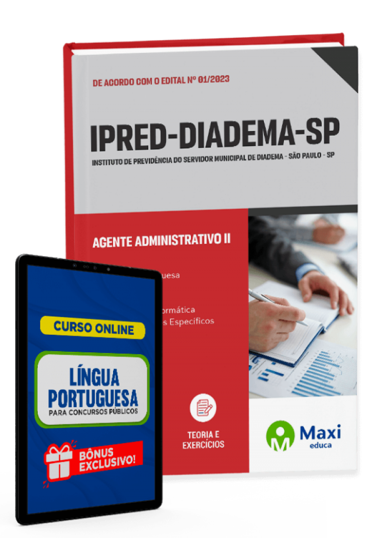 - Apostila IPRED Diadema - SP - 2023 Agente Administrativo II