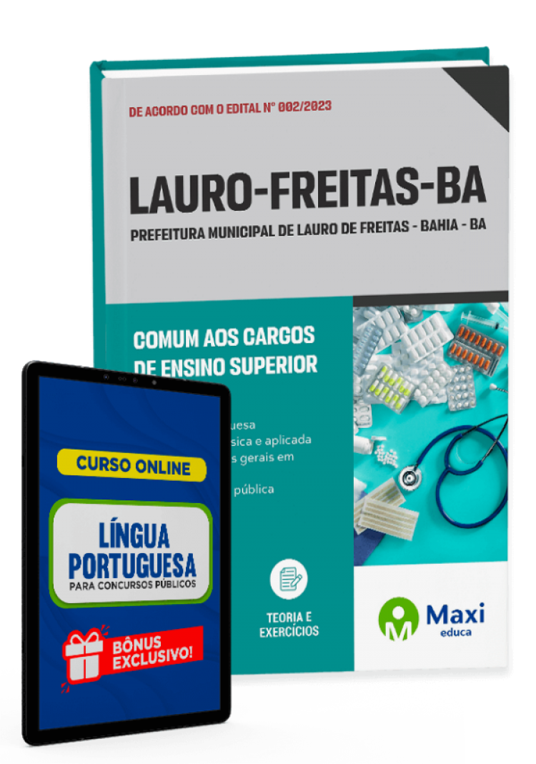 - Apostila Prefeitura de Lauro de Freitas - BA - 2023 Comum aos Cargos de Ensino Superior
