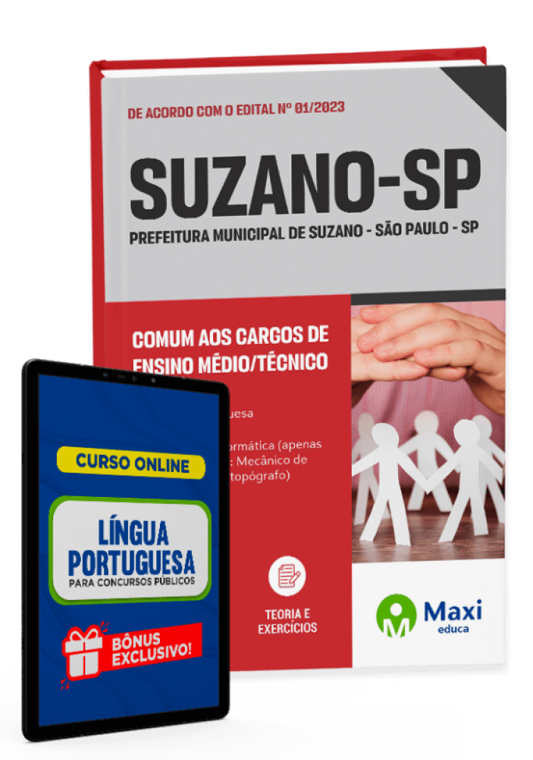 - Apostila Prefeitura de Suzano - SP - 2023 Comum aos Cargos de Ensino Médio/Técnico
