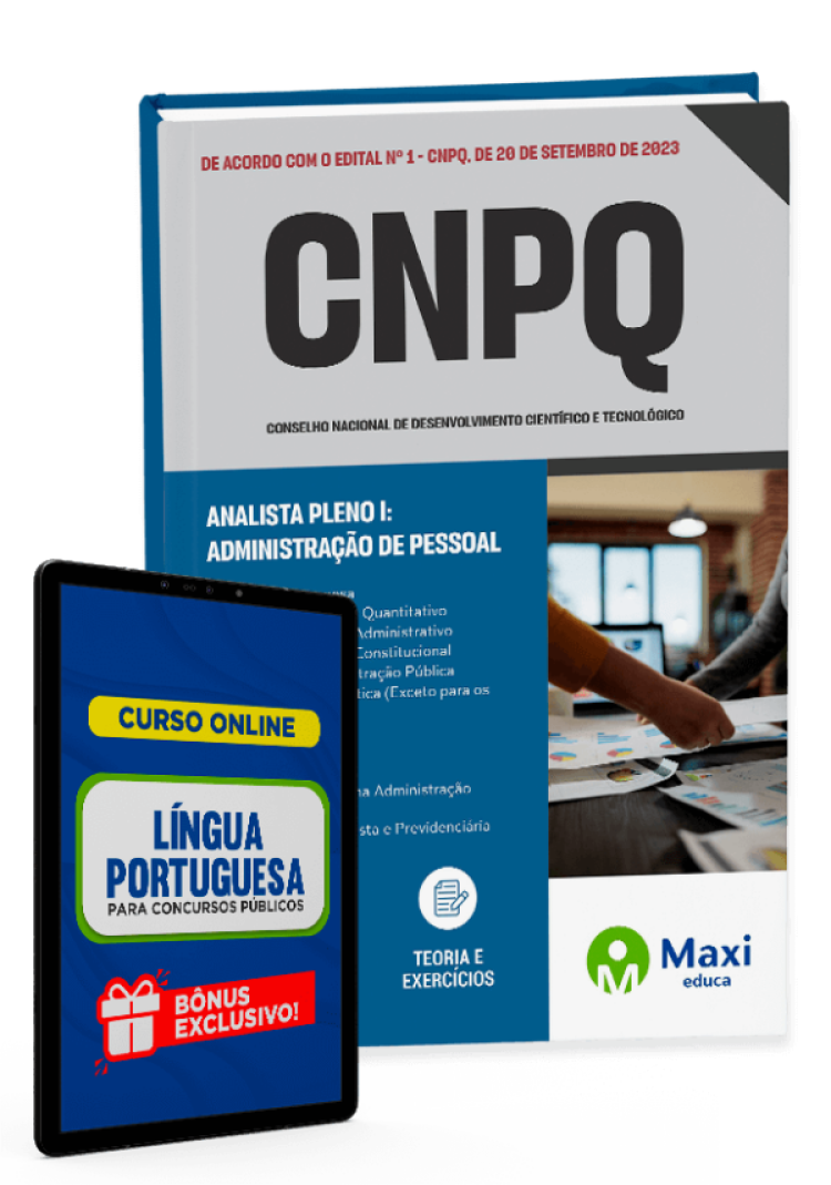 - Apostila CNPQ - 2023 Analista Pleno I: Administração de Pessoal