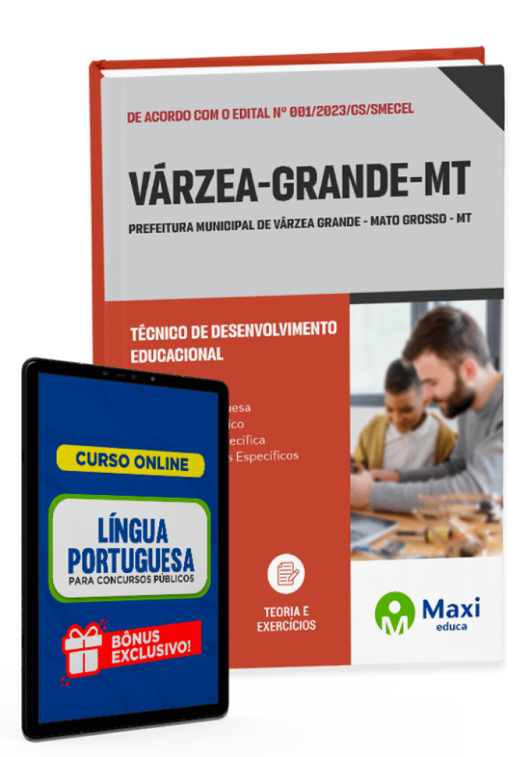 - Apostila Prefeitura de Várzea Grande - MT - 2023 Técnico de Desenvolvimento Educacional: Técnico de Desenvolvimento Infantil, Técnico de Desenvolvimento Educacional Especializado