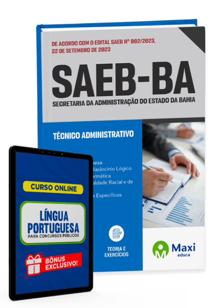 - Apostila SAEB-BA - 2023 Técnico Administrativo - Administrativo