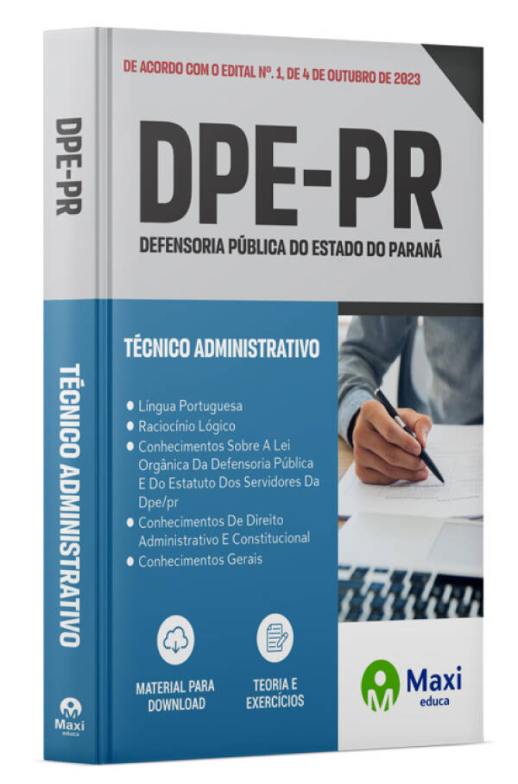 - Apostila DPE-PR - 2023 Técnico Administrativo