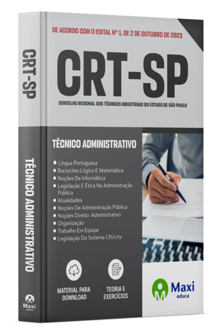- Apostila CRT-SP - 2023 Técnico administrativo