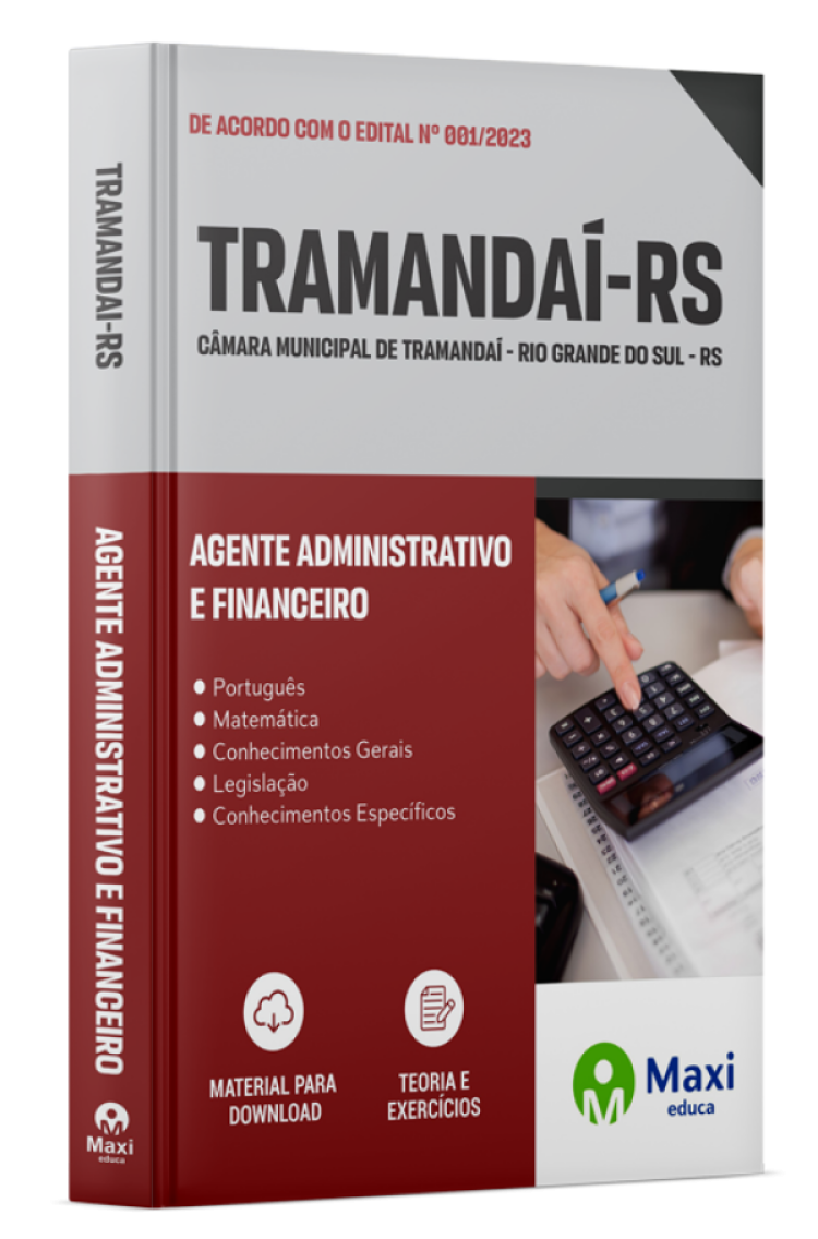 - Apostila Câmara de Tramandaí - RS - 2023 Agente Administrativo e Financeiro