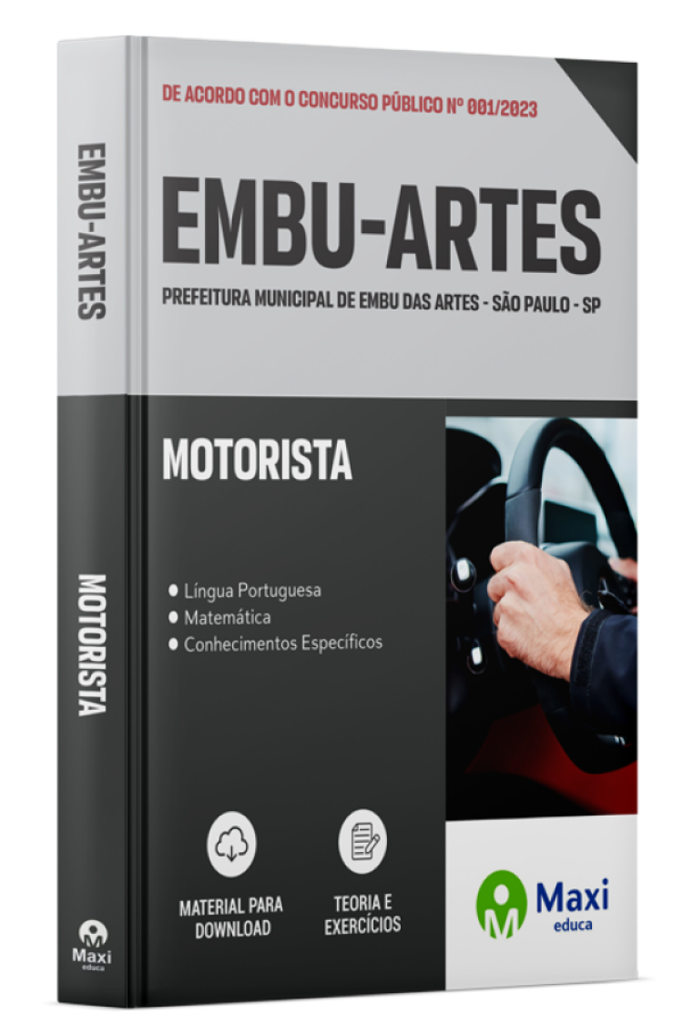 - Apostila Prefeitura de Embu das Artes - SP - 2023 Motorista