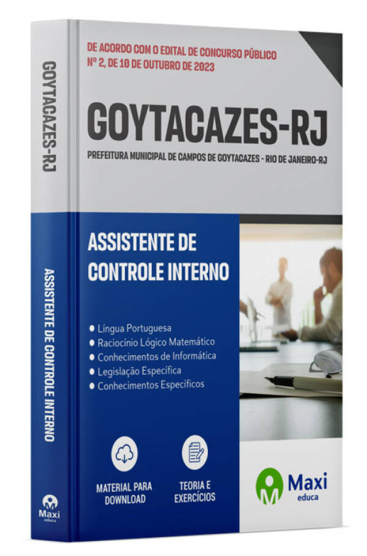 - Apostila Prefeitura de Campos de Goytacazes-RJ 2023 Assistente de Controle Interno