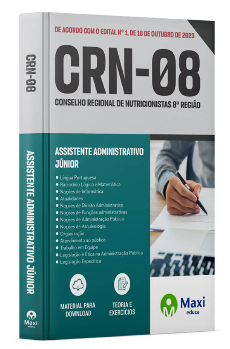 - Apostila CRN-8 2023 Assistente Administrativo Júnior